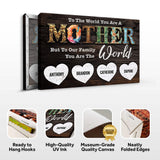 Mother's Day Sign To Our Family You Are The World - Tailored Canvases - Flyclothing LLC