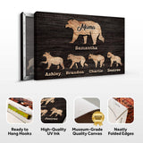 Mother's Day Sign Mother Bear and Cubs - Tailored Canvases - Flyclothing LLC