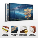 Starry Sky Family Names Sign - Tailored Canvases - Flyclothing LLC