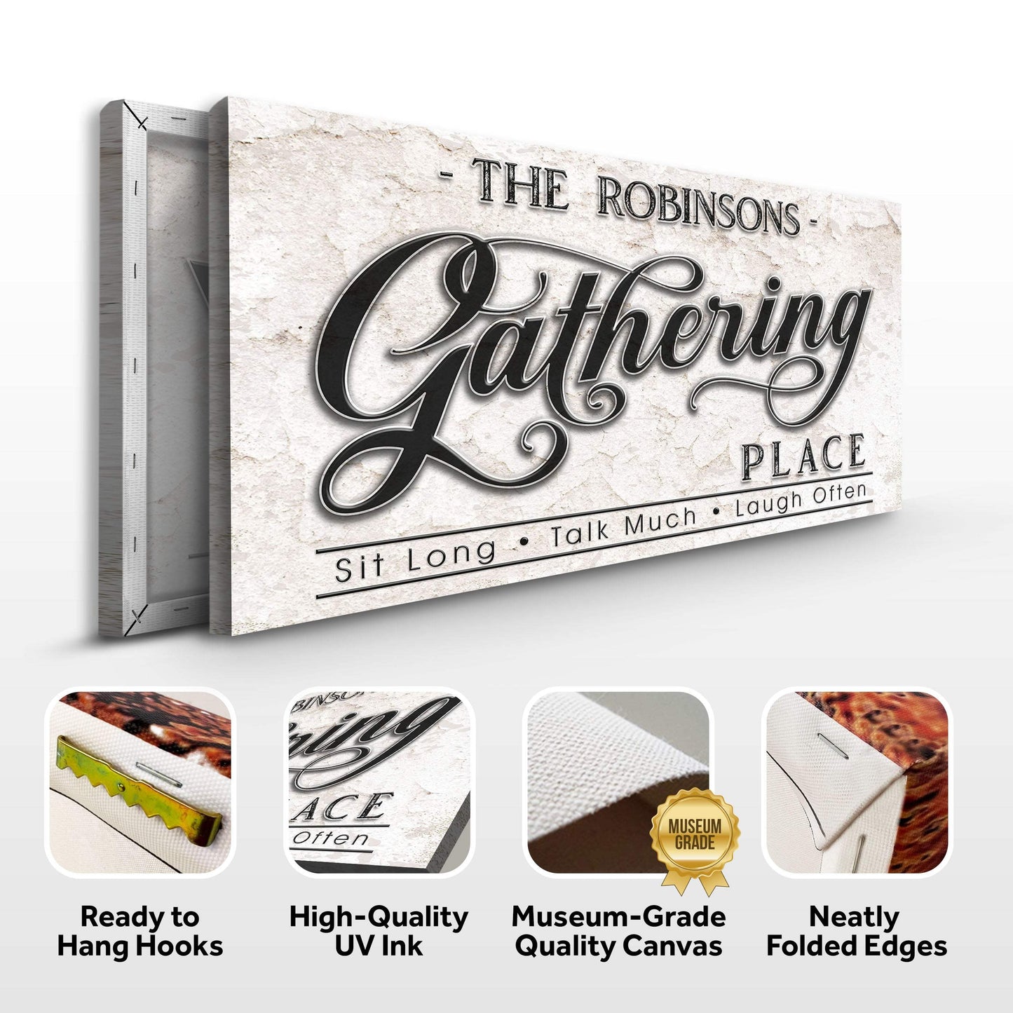 The Gathering Place Personalized Sign - Tailored Canvases - Flyclothing LLC