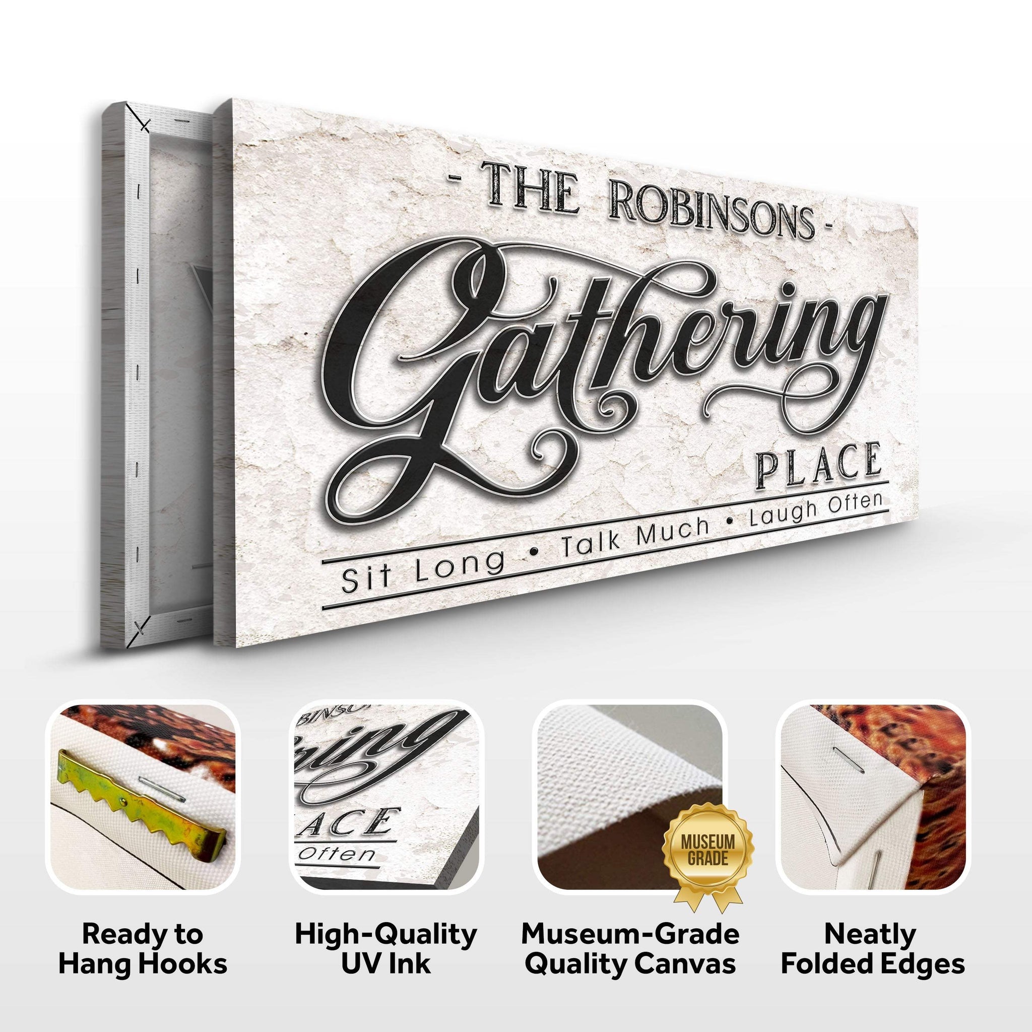 The Gathering Place Personalized Sign - Tailored Canvases - Flyclothing LLC