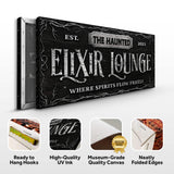 The Haunted Elixir Lounge Halloween Sign - Tailored Canvases - Flyclothing LLC