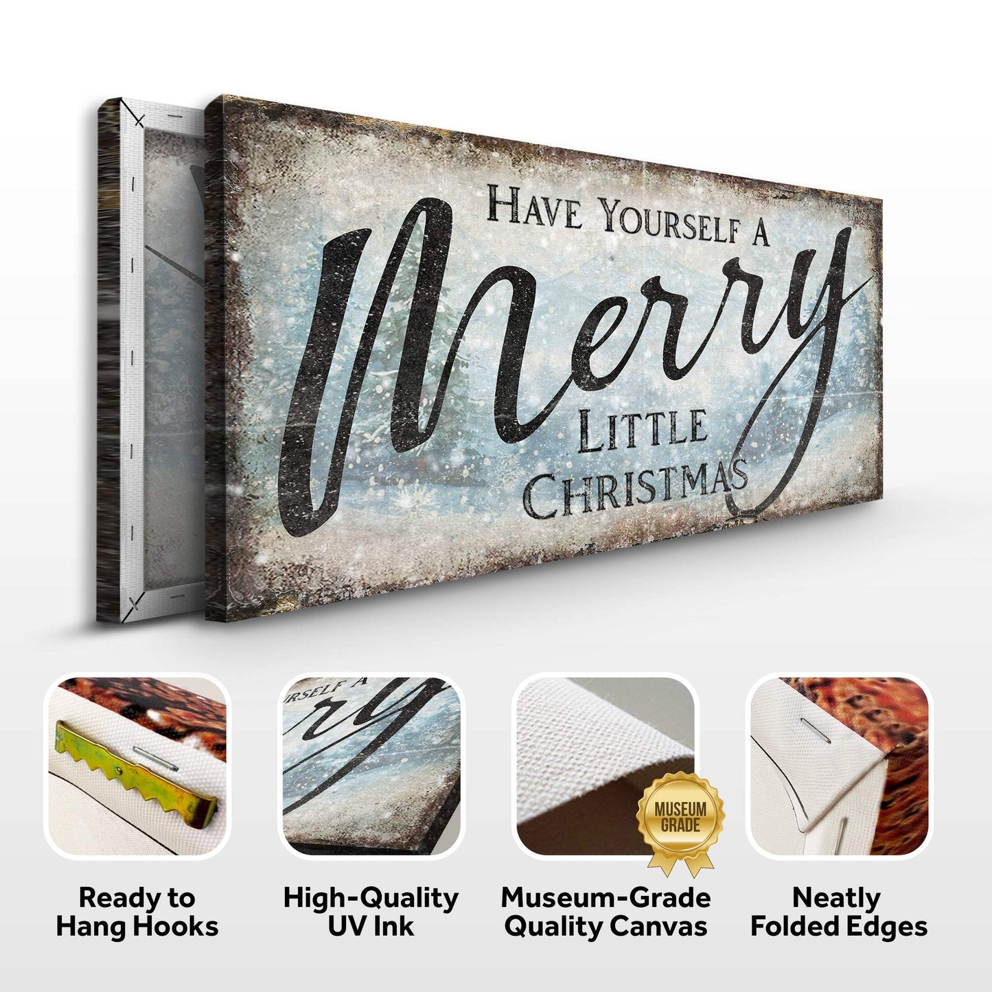 Have Yourself A Merry Little Christmas Sign XI - Tailored Canvases - Flyclothing LLC
