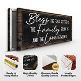 Bless The Food Before Us And The Love Between Us Sign III - Tailored Canvases - Flyclothing LLC