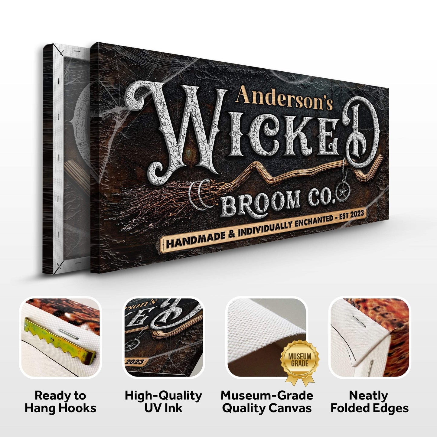 Personalized Wicked Halloween Sign II - Tailored Canvases - Flyclothing LLC
