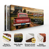 Custom Vintage Truck Couple Sign - Tailored Canvases - Flyclothing LLC