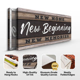 New Home, New Beginning Sign V - Tailored Canvases - Flyclothing LLC