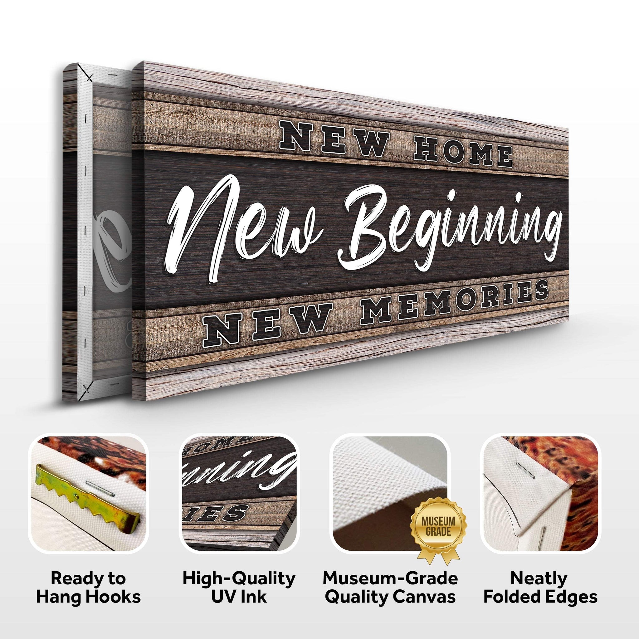 New Home, New Beginning Sign V - Tailored Canvases - Flyclothing LLC