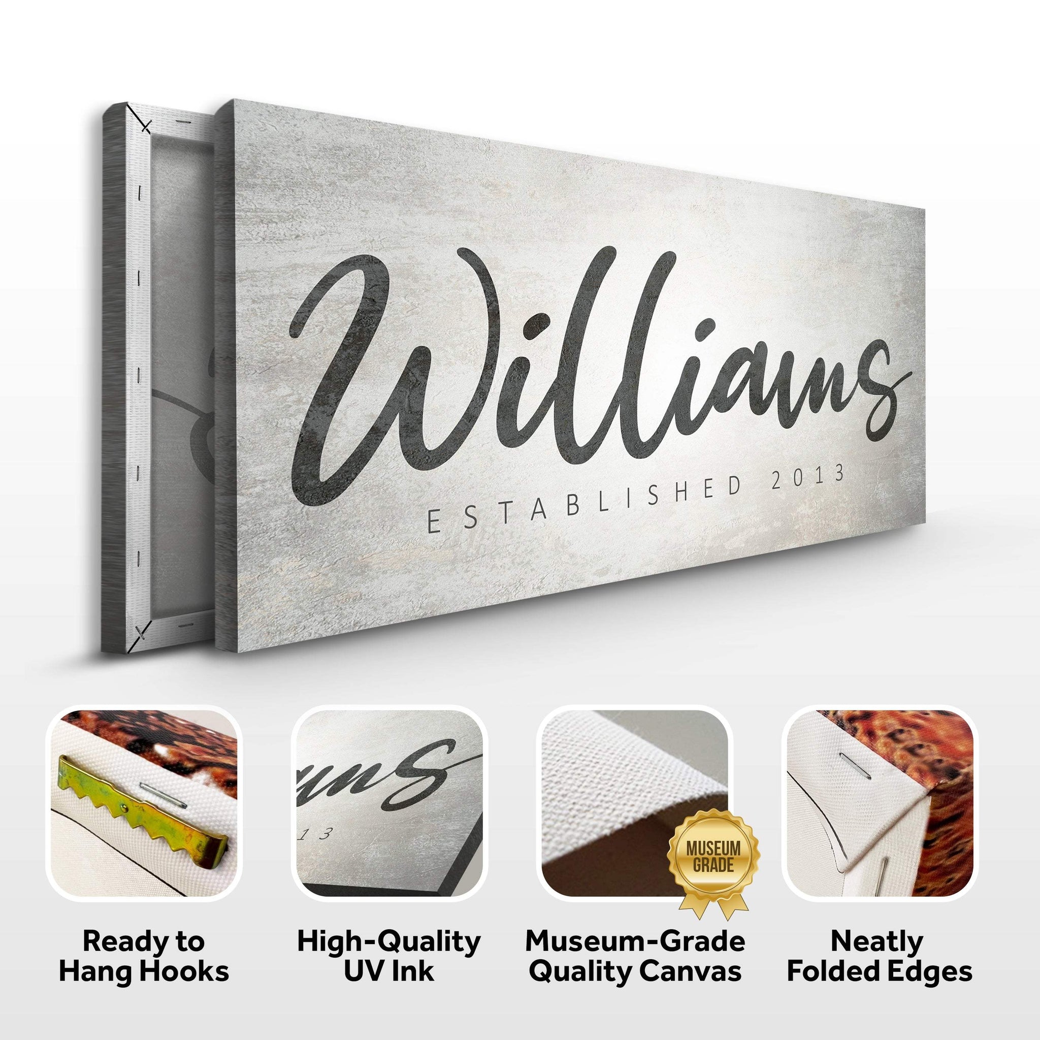Family Name Sign IV - Tailored Canvases - Flyclothing LLC