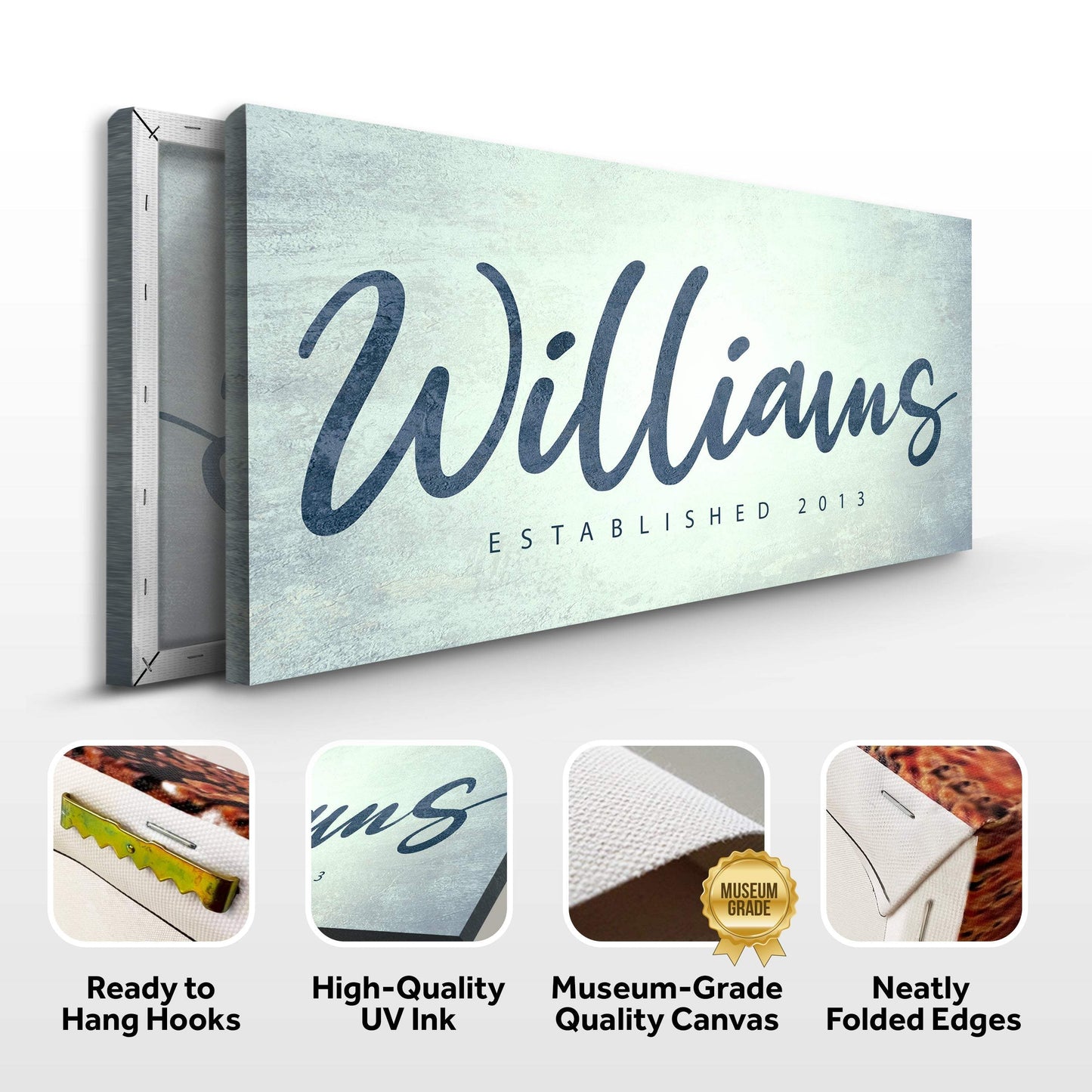 Family Name Sign V - Tailored Canvases - Flyclothing LLC