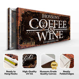 Coffee and Wine Sign III - Tailored Canvases - Flyclothing LLC