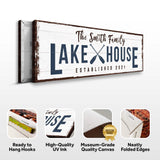 Family Lake House Arrow Sign II - Tailored Canvases - Flyclothing LLC