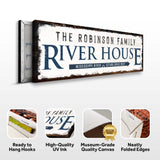 Family River House Arrow Sign - Tailored Canvases - Flyclothing LLC