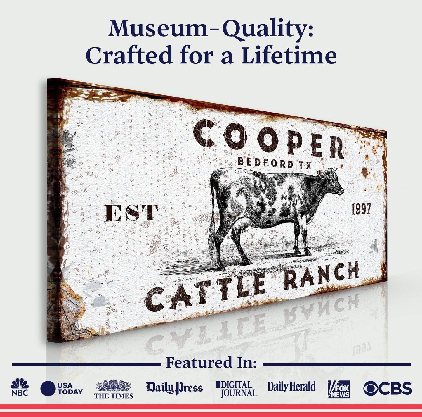 Cattle Ranch Rustic - LP1 - Tailored Canvases - Flyclothing LLC