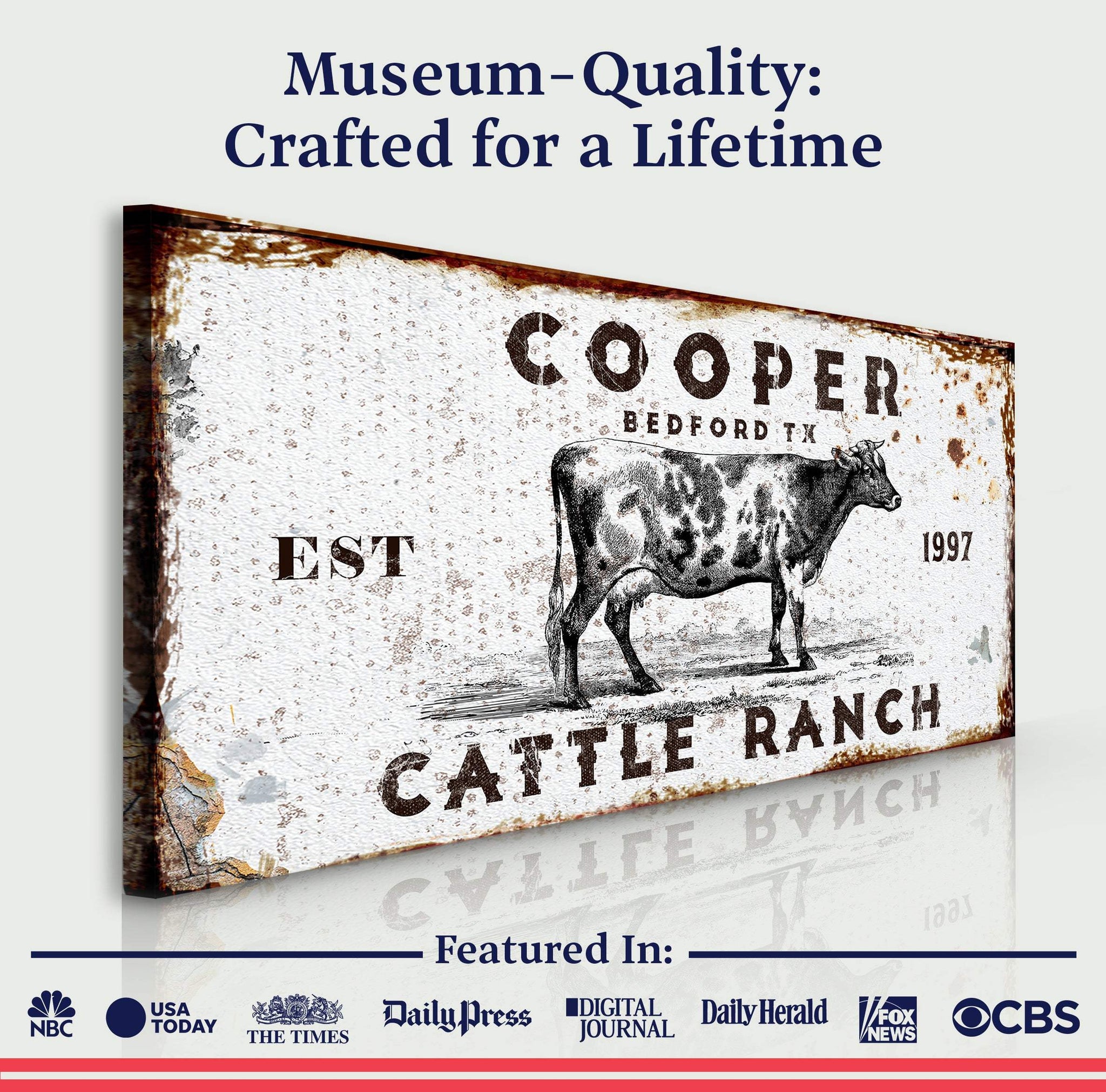 Cattle Ranch Rustic - LP1 - Tailored Canvases - Flyclothing LLC