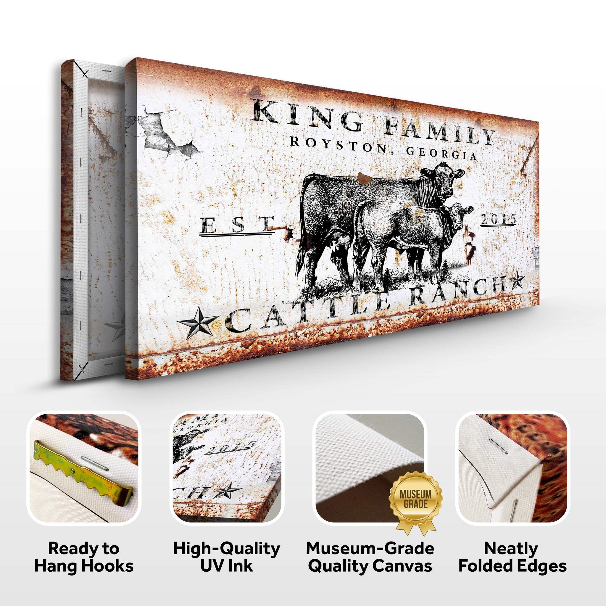 Cattle Ranch Sign II - Tailored Canvases - Flyclothing LLC