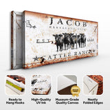 Cattle Ranch Sign IV (Free Shipping) - Tailored Canvases - Flyclothing LLC