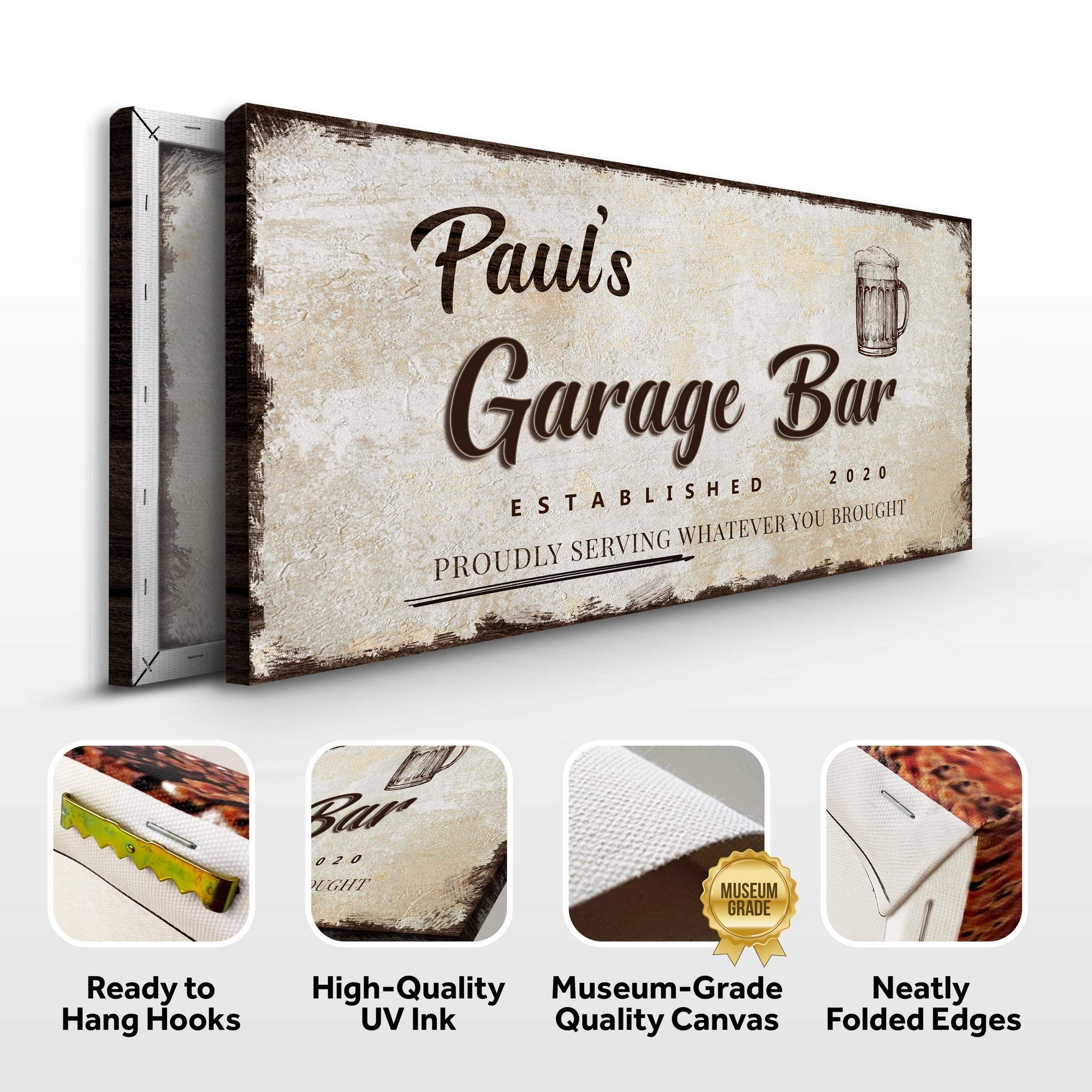 Garage Bar Sign VIII - Tailored Canvases - Flyclothing LLC