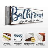 Please Seat Yourself Bathroom Sign II - Tailored Canvases - Flyclothing LLC