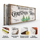 Family Christmas Tree Farm Sign III - Tailored Canvases - Flyclothing LLC