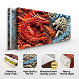 3D Dragon and Wolf Wall Art V - Tailored Canvases - Flyclothing LLC