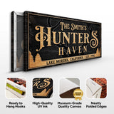 Personalized Hunters Haven Family Sign - Tailored Canvases - Flyclothing LLC