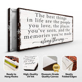 The Best Things In Life Sign IV - Tailored Canvases - Flyclothing LLC