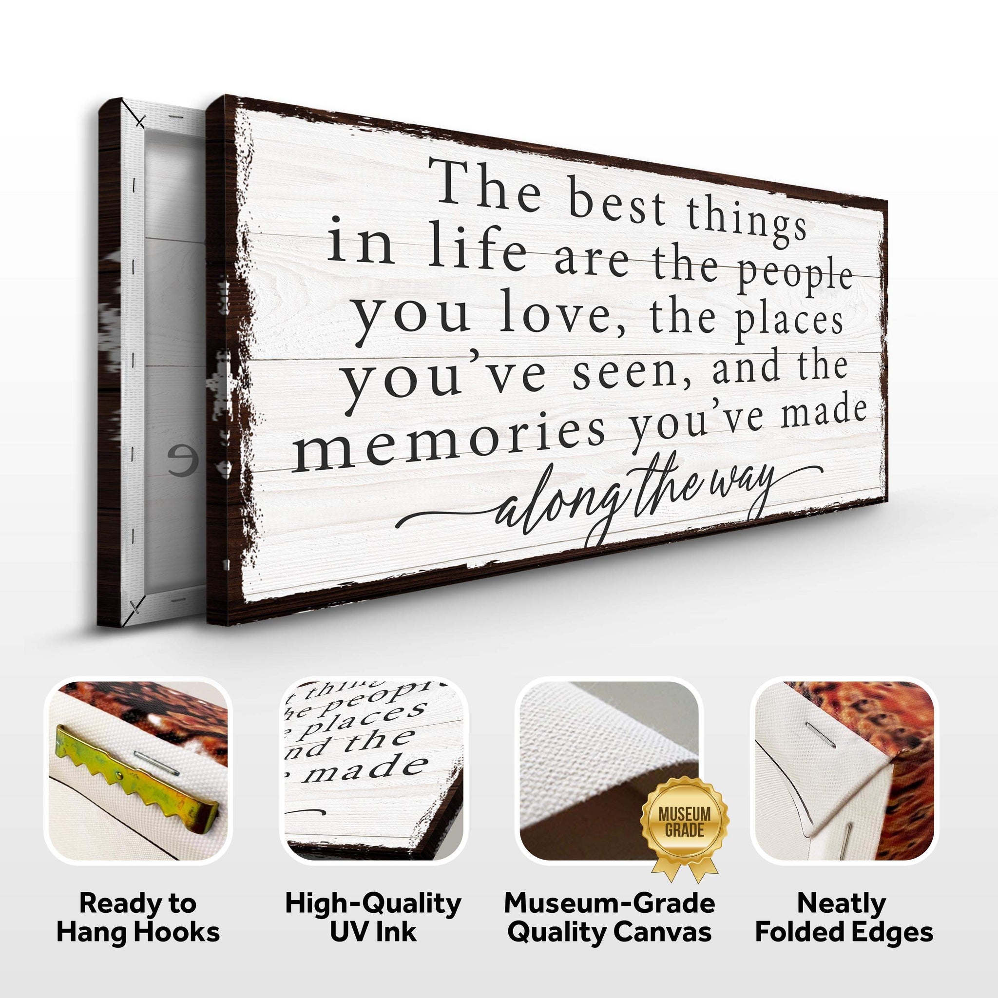 The Best Things In Life Sign IV - Tailored Canvases - Flyclothing LLC