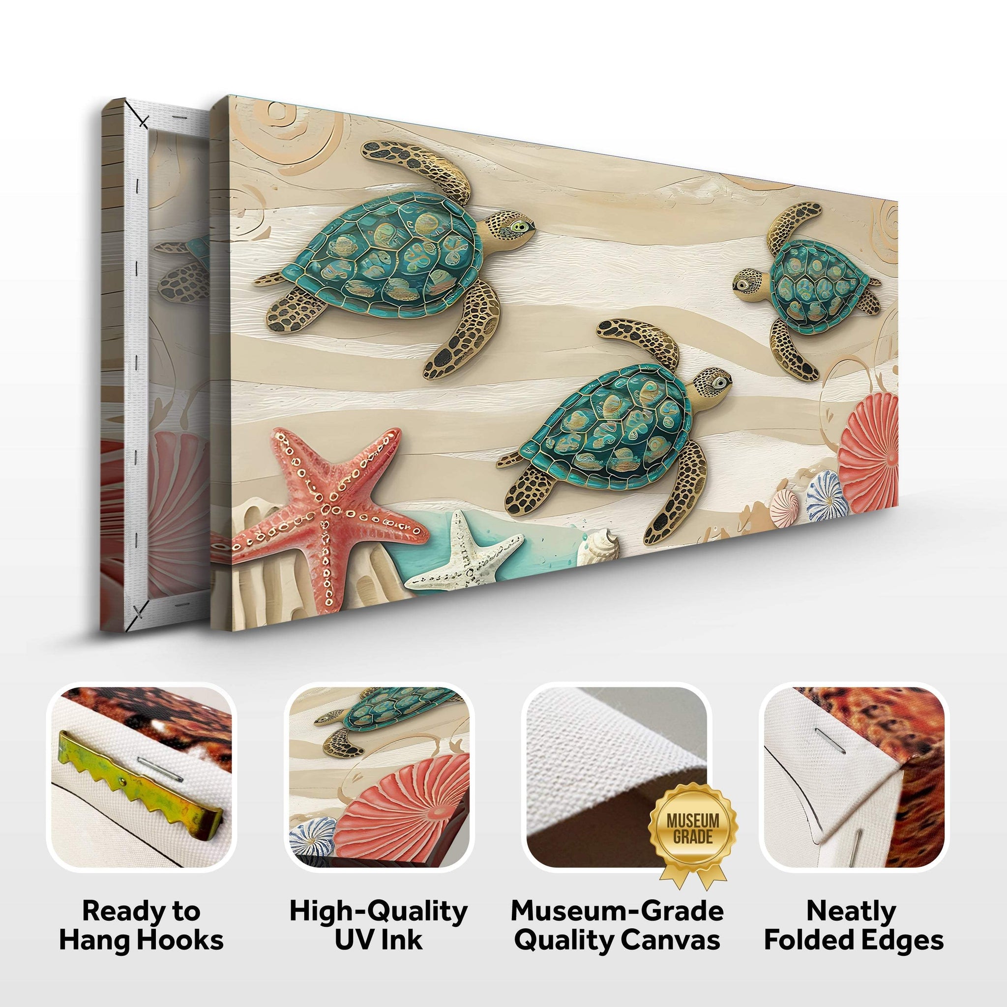 3D Coastal Wall Art VII - Tailored Canvases - Flyclothing LLC