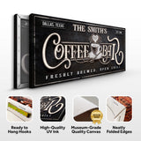 Personalized Coffee Bar Sign - Tailored Canvases - Flyclothing LLC