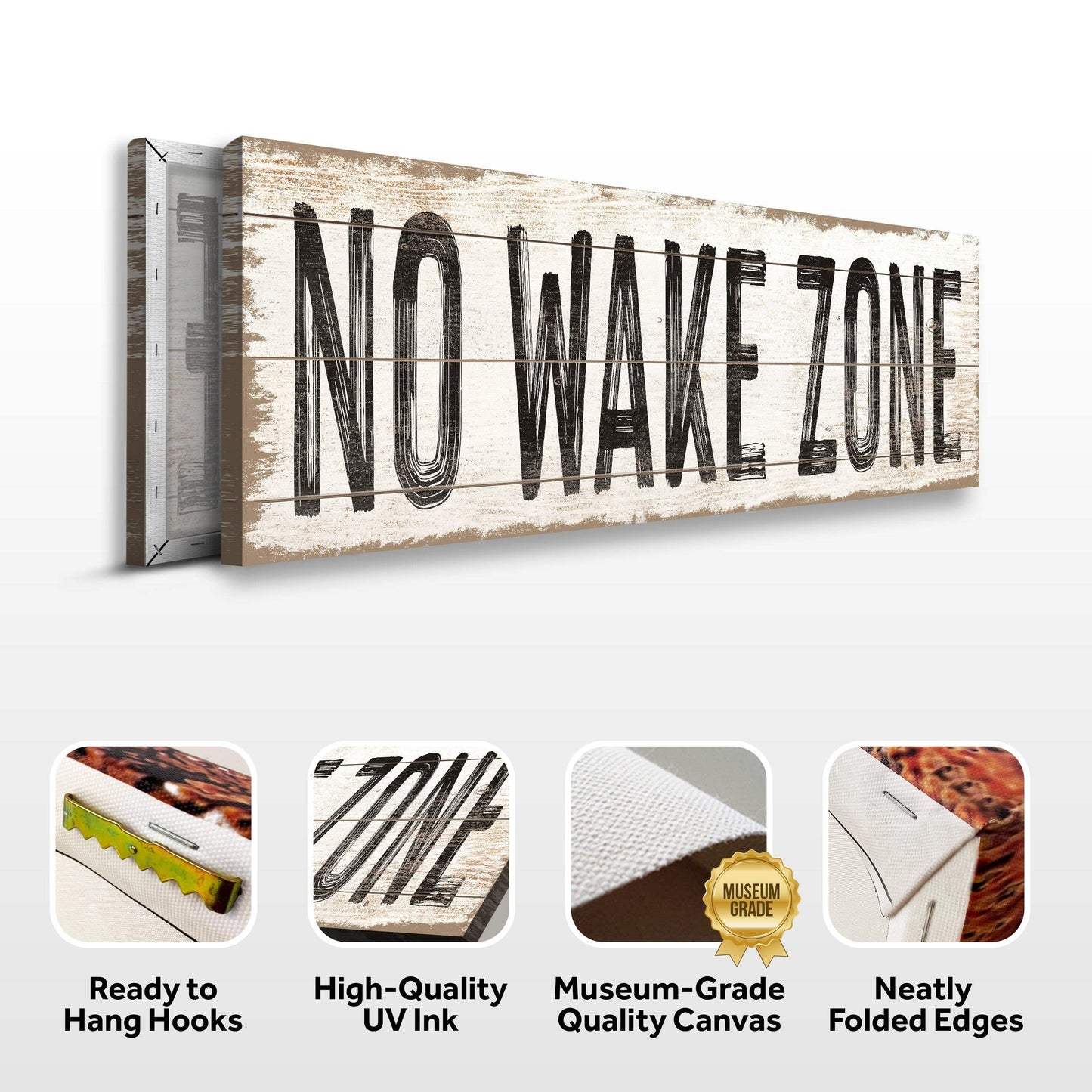 No Wake Zone Sign XVII - Tailored Canvases - Flyclothing LLC