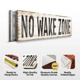No Wake Zone Sign XVII - Tailored Canvases - Flyclothing LLC