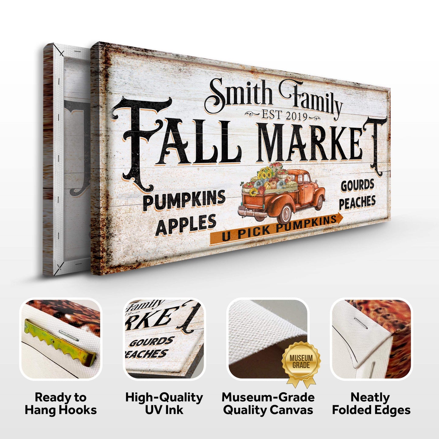 Fall Market Pumpkin Patch Sign - Tailored Canvases - Flyclothing LLC