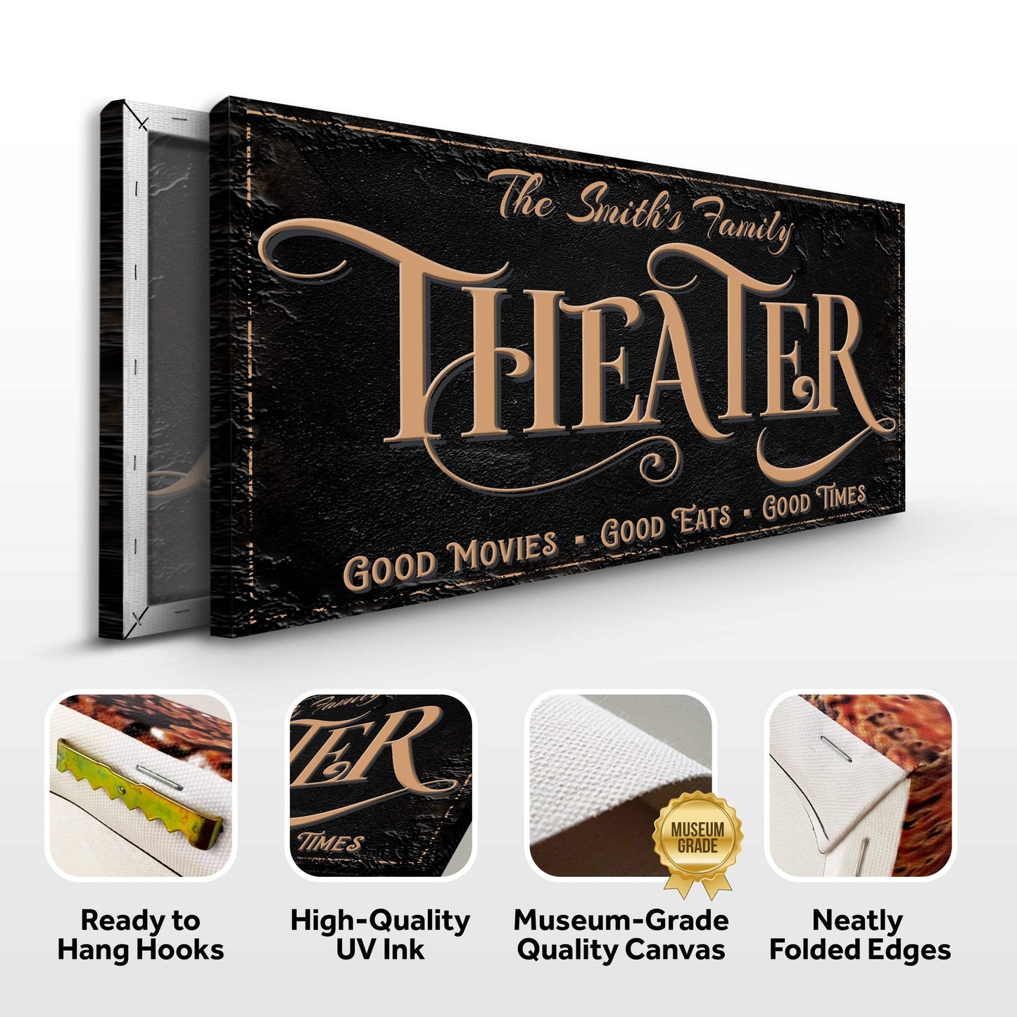 Personalized Theater Sign VI - Tailored Canvases - Flyclothing LLC