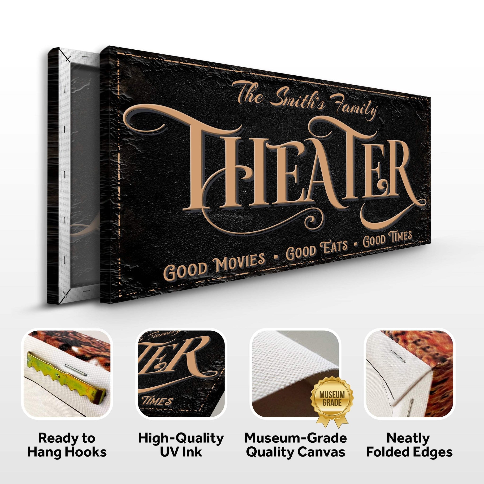 Personalized Theater Sign VI - Tailored Canvases - Flyclothing LLC