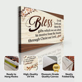 Bless Us Oh Lord Faith Sign III - Tailored Canvases - Flyclothing LLC