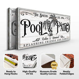 Personalized Pool & Patio Sign VI - Tailored Canvases - Flyclothing LLC