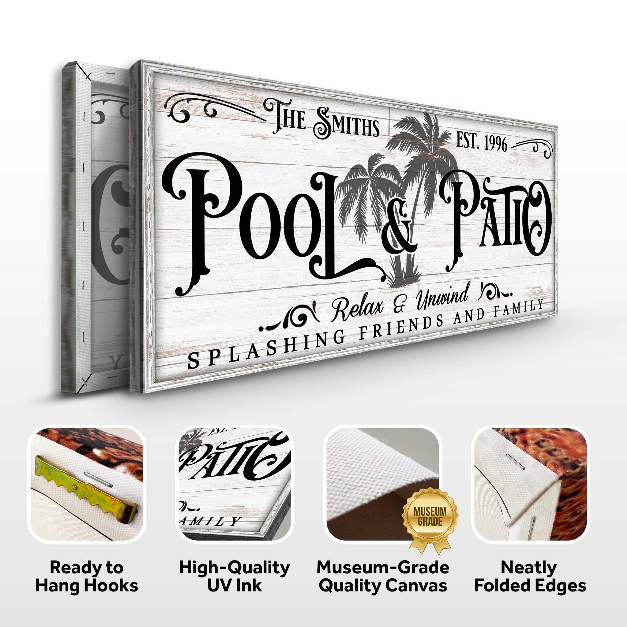 Personalized Pool & Patio Sign VI - Tailored Canvases - Flyclothing LLC