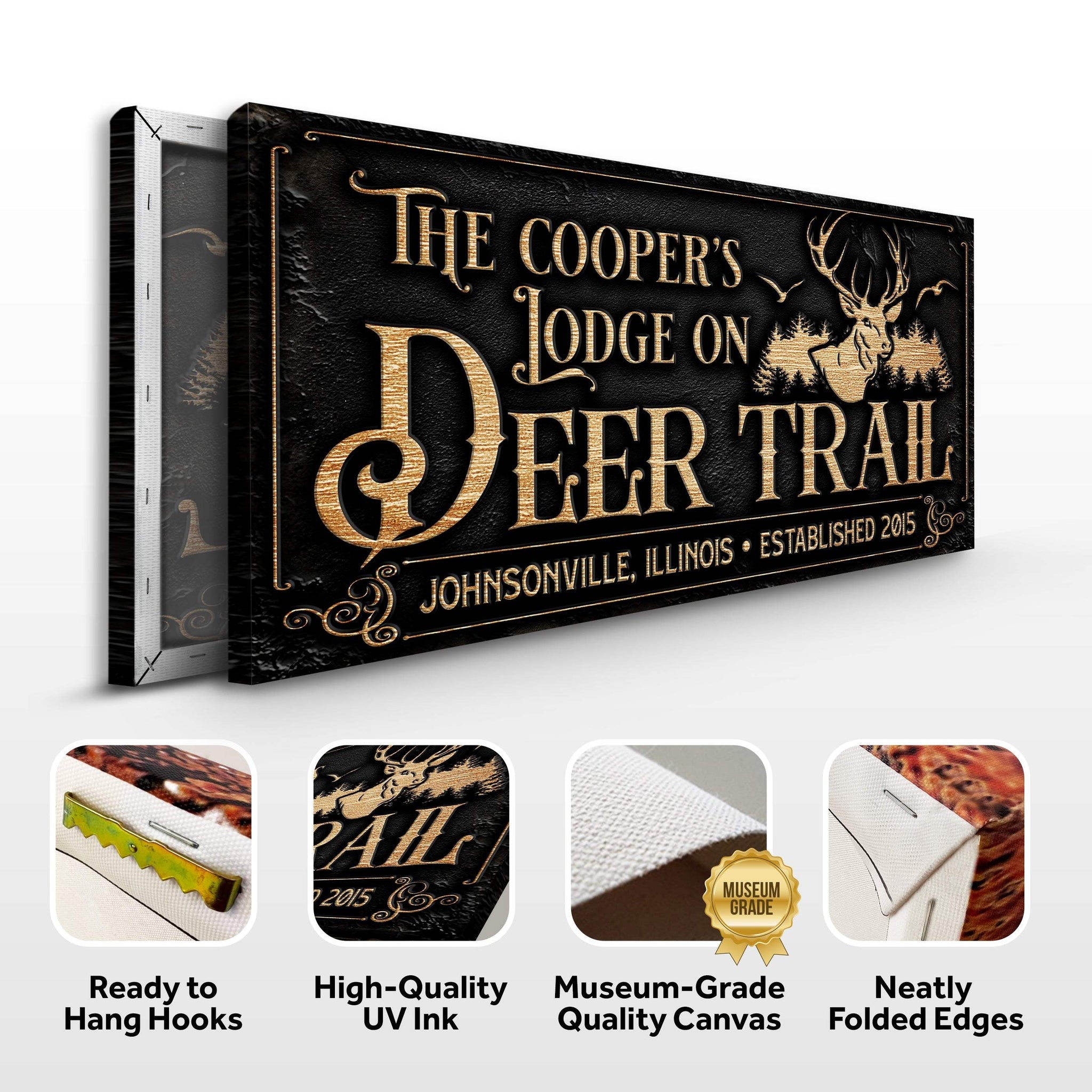 Hunting Lodge Sign - Tailored Canvases - Flyclothing LLC