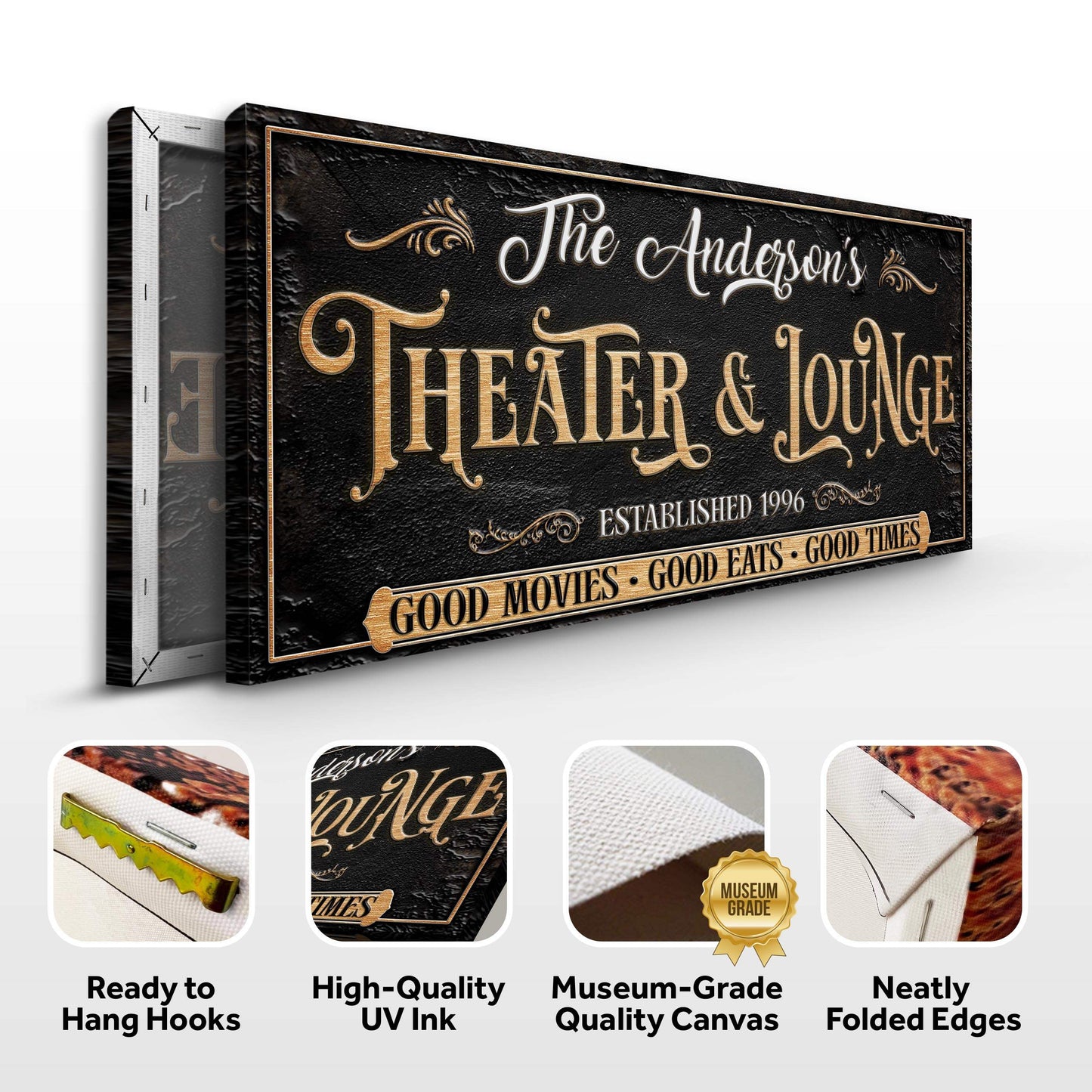 Family Theater And Lounge Sign VI - Tailored Canvases - Flyclothing LLC