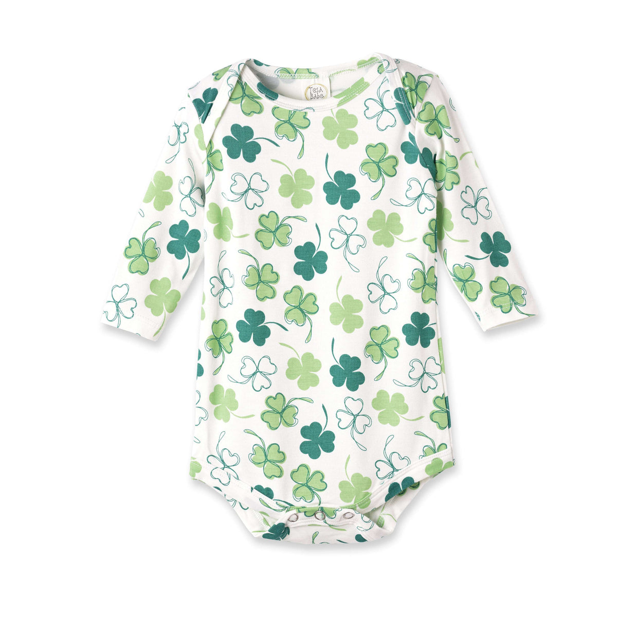 Shamrock Baby Bodysuit – Soft Bamboo Irish Charm - St. Pat - Tesa Babe - Flyclothing LLC