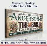 Personalized Tiki Bar Sign III - Tailored Canvases - Flyclothing LLC