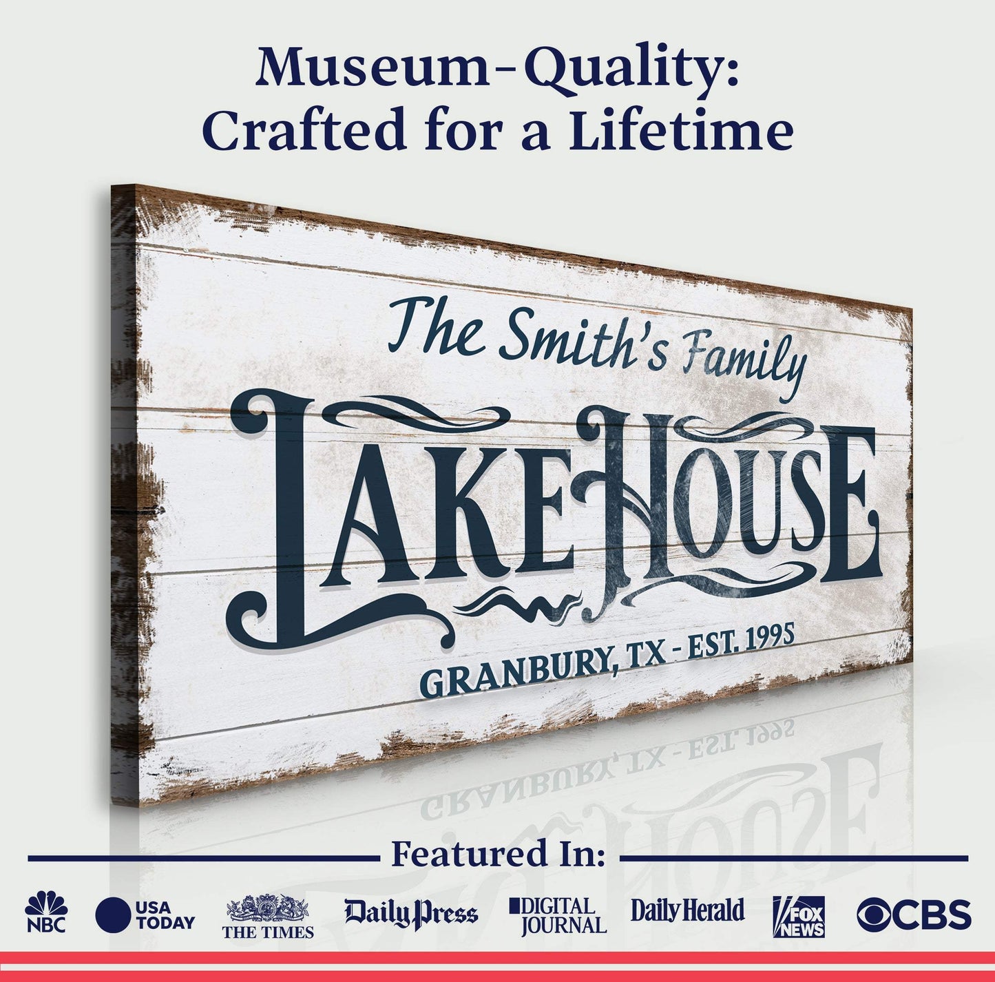 Lake House Sign VII - Tailored Canvases - Flyclothing LLC