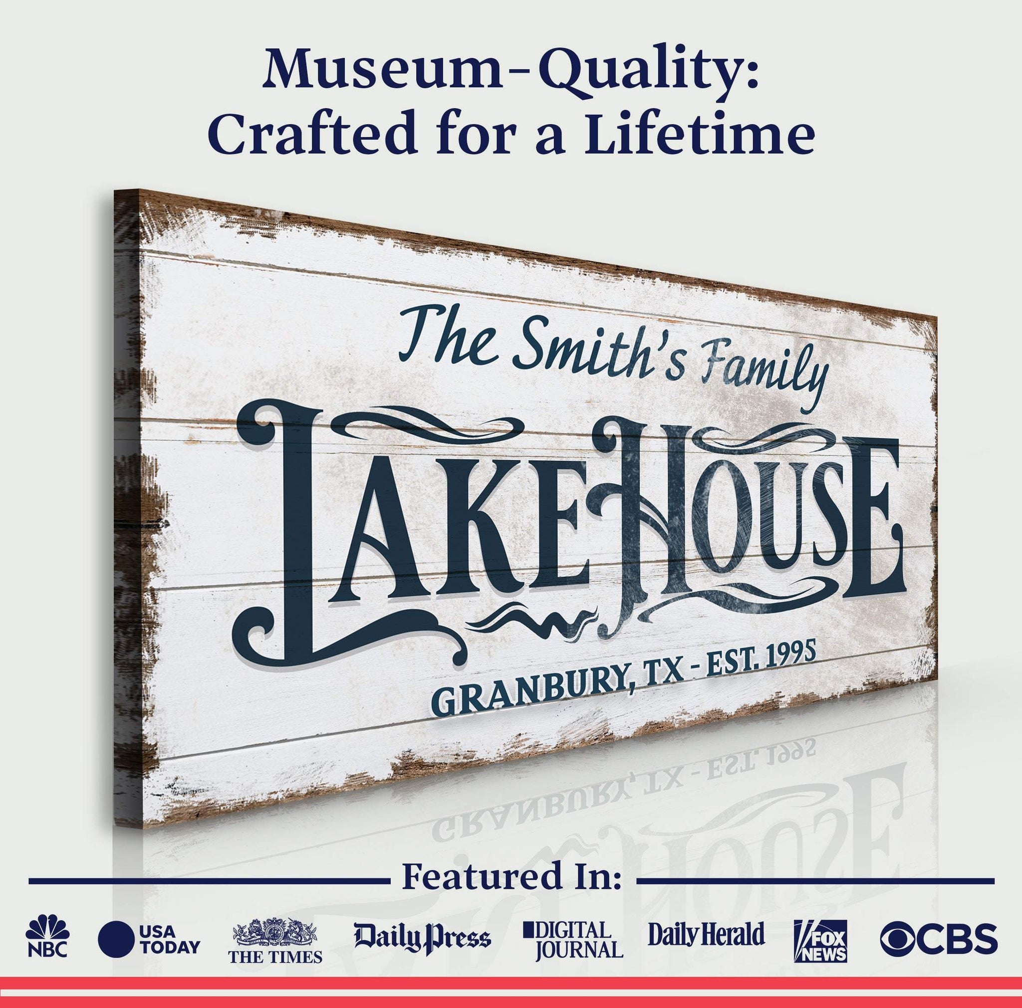 Lake House Sign VII - Tailored Canvases - Flyclothing LLC