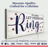 Let Freedom Ring Personalized Sign - Tailored Canvases - Flyclothing LLC