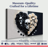 Skull and Flowers Wall Art XIII - Tailored Canvases - Flyclothing LLC