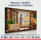 Come Walk With Me Jesus Faith Sign - Tailored Canvases - Flyclothing LLC