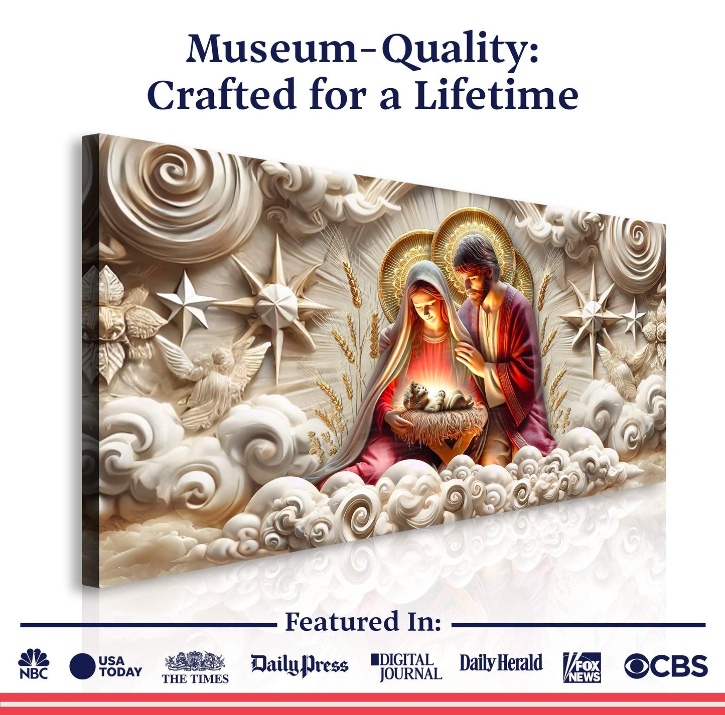 3D Faith Wall Art - Tailored Canvases - Flyclothing LLC