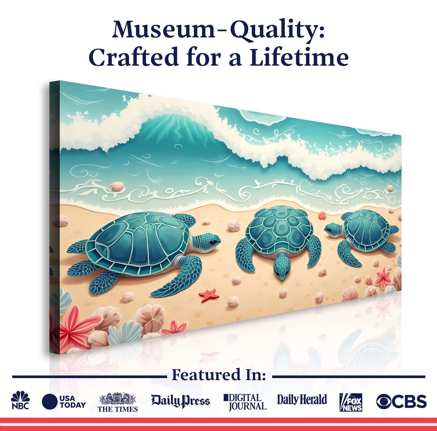 3D Coastal Wall Art II - Tailored Canvases - Flyclothing LLC