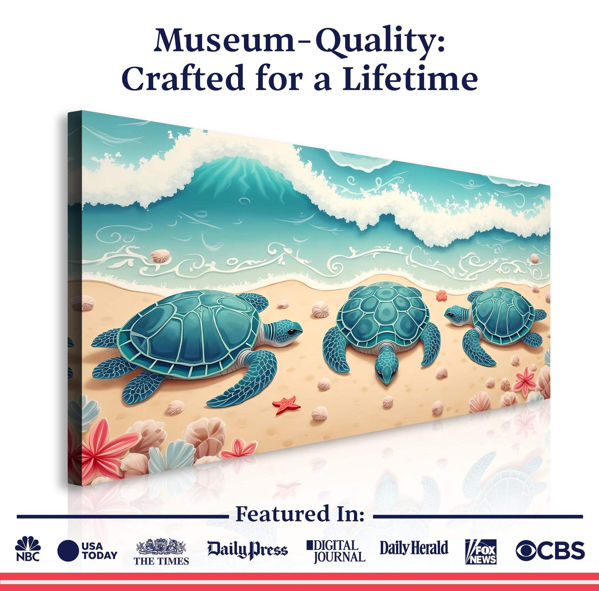 3D Coastal Wall Art II - Tailored Canvases - Flyclothing LLC